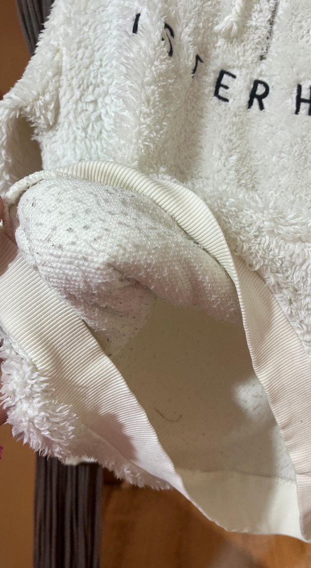 Beyaz Fermuarlı Sweatshirt - Görsel 3