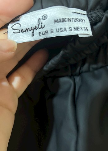 Siyah Rahat Kesim Kadın Pantolon - Görsel 4