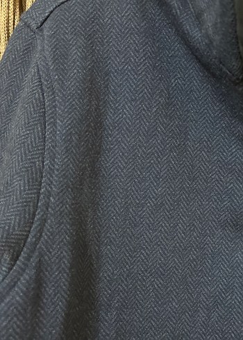 Erkek Mavi Boğazı Fermuarlı Sweatshirt - Görsel 6