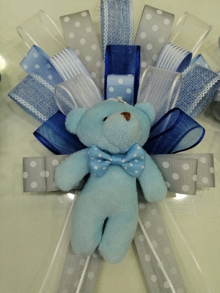 Mavi Peluş Ayıcık Süsleme - Görsel 4