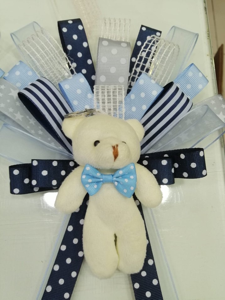 Mavi Peluş Ayıcık Süsleme - Görsel 3