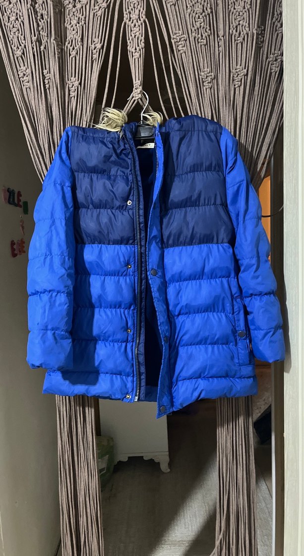 Erkek Çocuk Lacivert Fermuarlı Çıtçıtlı Mont - Görsel 2