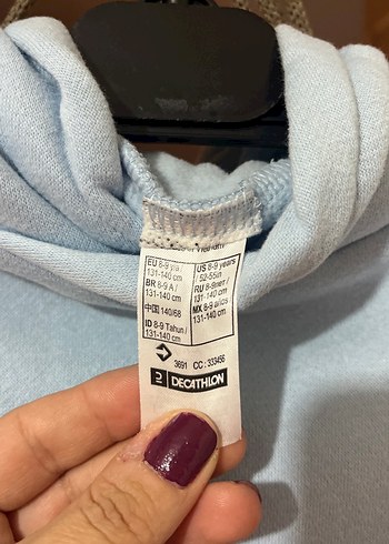 Çocuk Mavi Basic Sweatshirt - Görsel 2