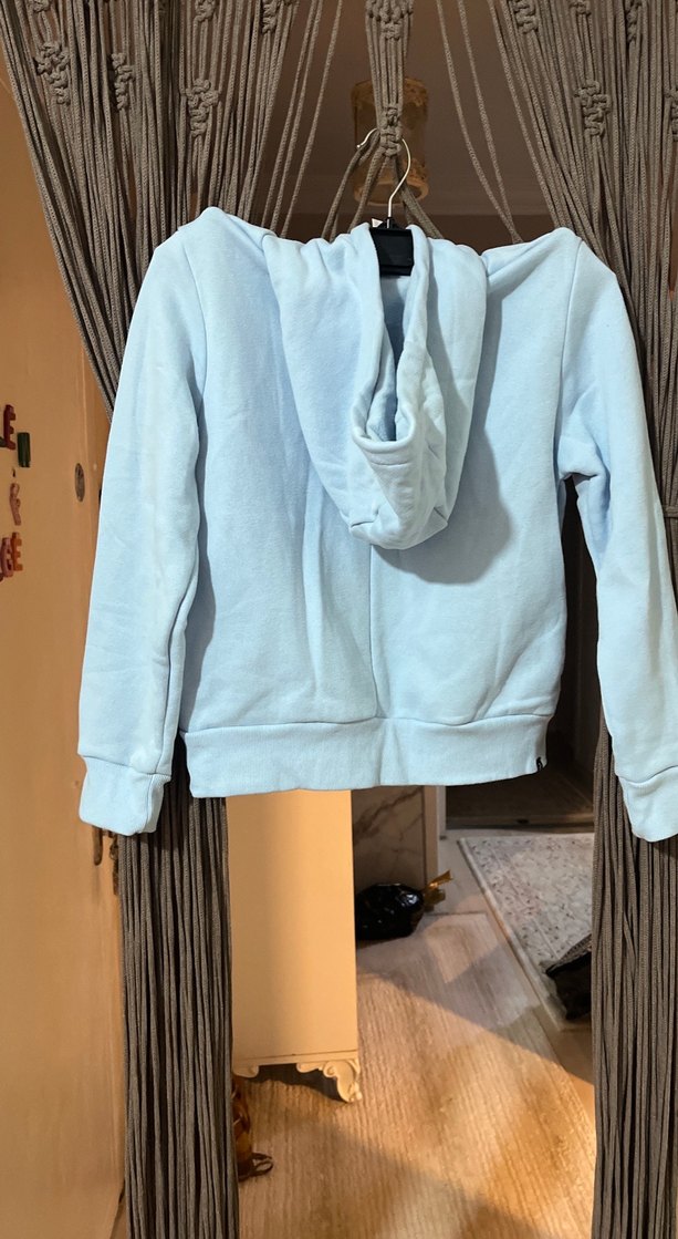 Çocuk Mavi Basic Sweatshirt - Görsel 4