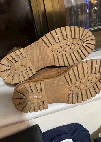 Taba Süet Kadın Bot Kürklü Platform Topuk - Görsel 7