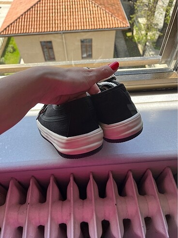 36 Beden siyah Renk Bez spor ayakkabı
