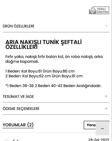 s Beden Manuka tunik