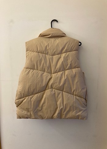 Mango Bej Şişme Kadın Yelek - Görsel 4