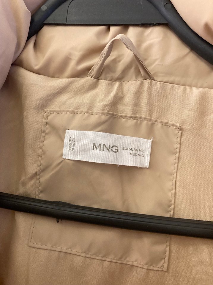 Mango Bej Şişme Kadın Yelek - Görsel 2