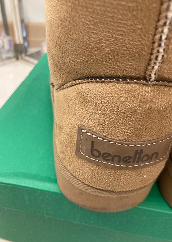 Benetton Bej Süet Kadın Bot - Görsel 4
