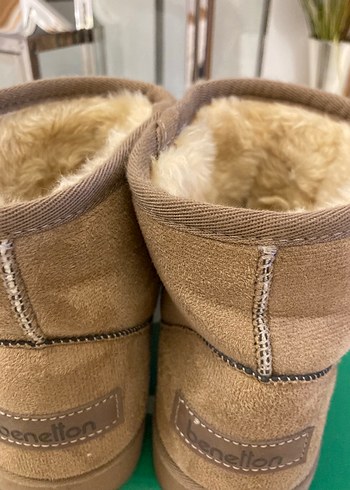 Benetton Bej Süet Kadın Bot - Görsel 3