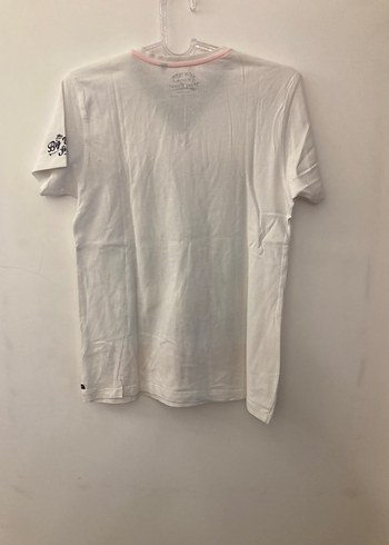 Beyaz Baskılı Erkek Tişört - Görsel 3