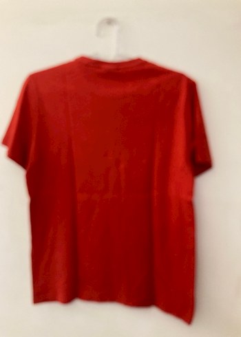 Erkek Çocuk Kırmızı Baskılı Kısa Kollu Tişört - Görsel 3