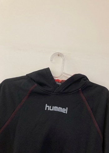 Hummel Siyah Kapüşonlu erkek Sweatshirt - Görsel 3