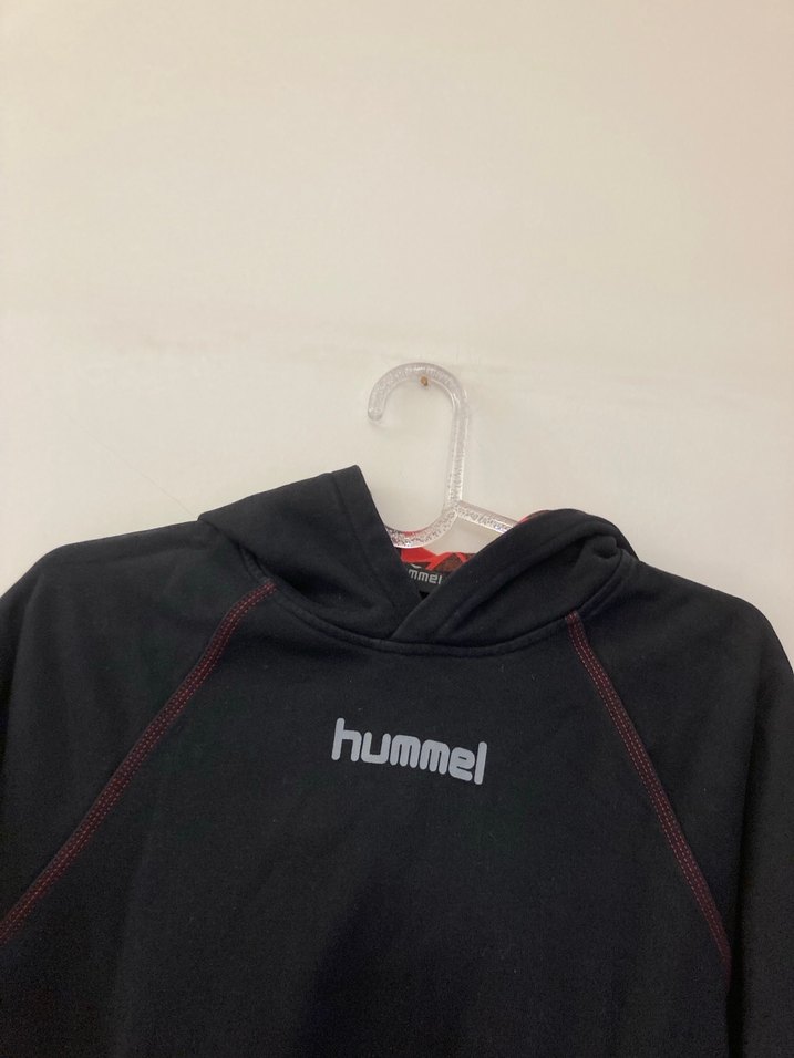 Hummel Siyah Kapüşonlu erkek Sweatshirt - Görsel 3