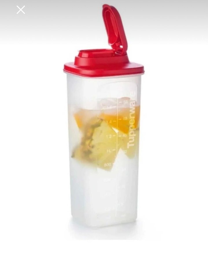 Tupperware Kırmızı Kapaklı Çok Amaçlı Sürahi 2L - Görsel 3