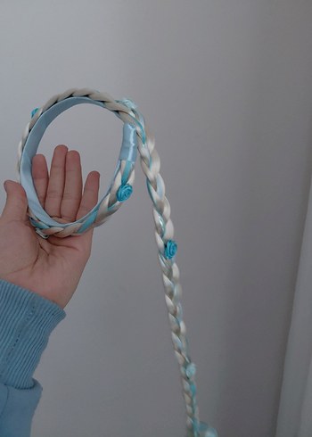 Turkuaz Elastik Bağlamalı Çocuk Saç Bandı - Görsel 5