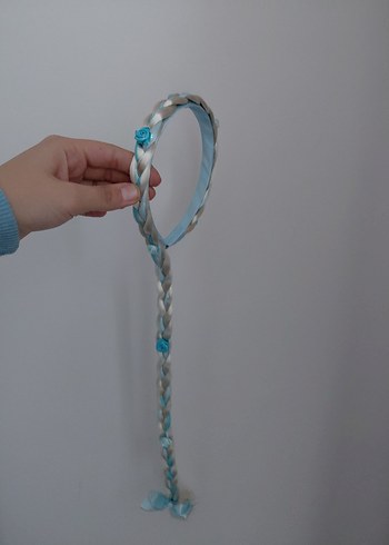 Turkuaz Elastik Bağlamalı Çocuk Saç Bandı - Görsel 2