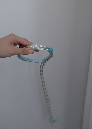 Turkuaz Elastik Bağlamalı Çocuk Saç Bandı - Görsel 4