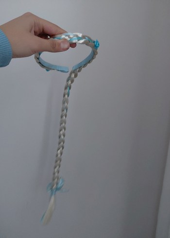 Turkuaz Elastik Bağlamalı Çocuk Saç Bandı - Görsel 3