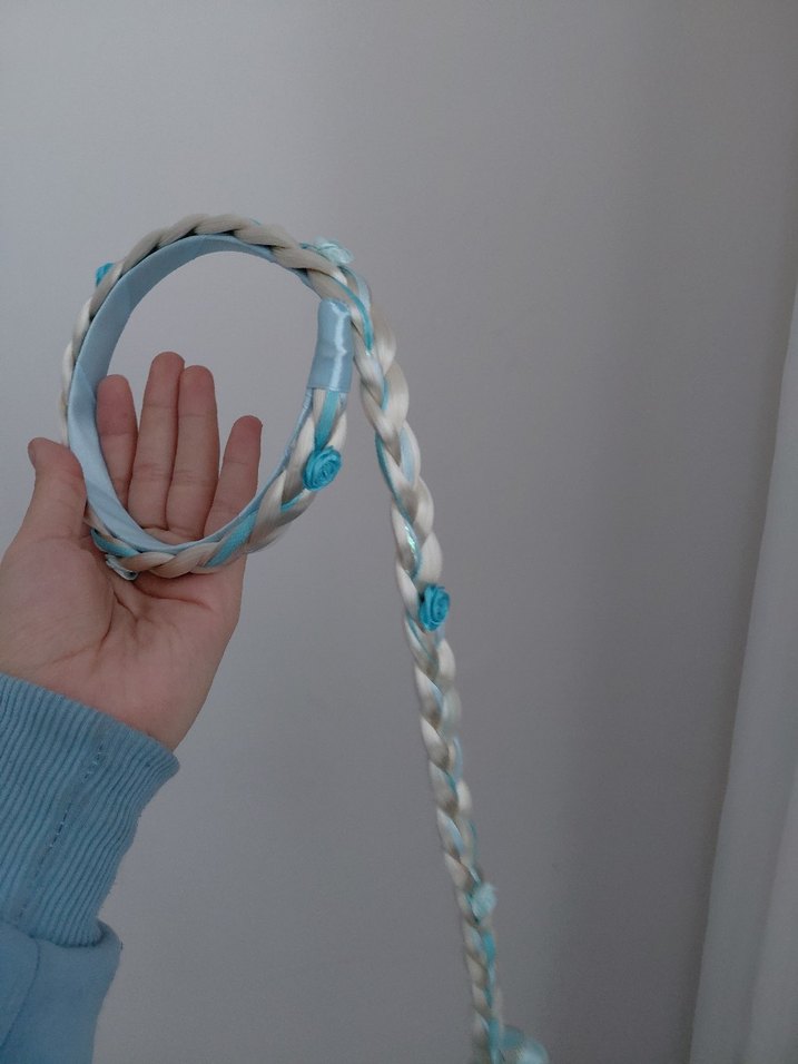 Turkuaz Elastik Bağlamalı Çocuk Saç Bandı - Görsel 5