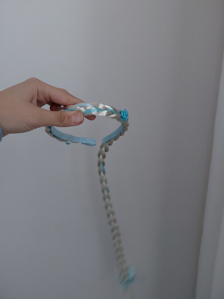 Turkuaz Elastik Bağlamalı Çocuk Saç Bandı - Görsel 4