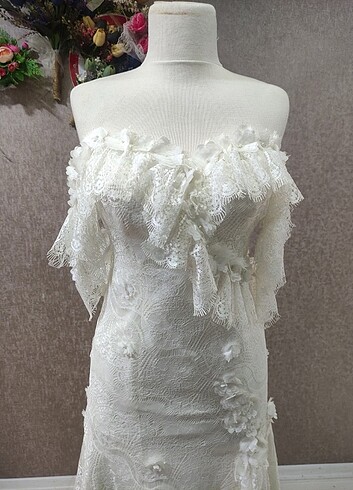 Balık gelinlik nikah elbisesi - Görsel 4