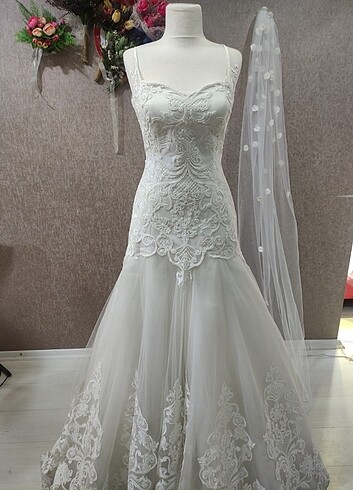 Balık gelinlik nikah elbisesi - Görsel 3