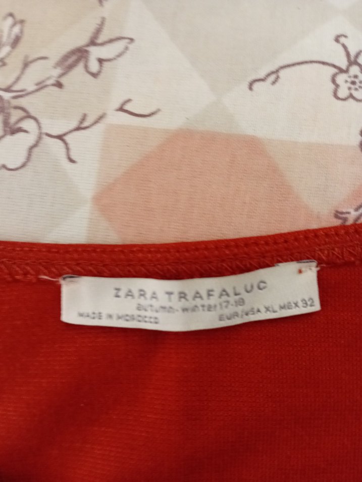 Zara Trafaluc Kırmızı  bayan penye - Görsel 2