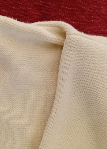 Bisiklet yaka,bol dökümlü yün kazak.Kullanılmadı. - Görsel 5