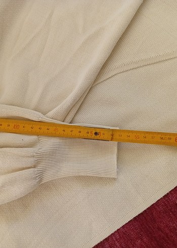 Bisiklet yaka,bol dökümlü yün kazak.Kullanılmadı. - Görsel 3