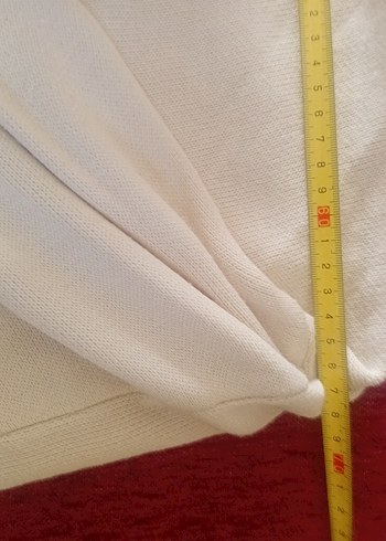 Bisiklet yaka,bol dökümlü yün kazak.Kullanılmadı. - Görsel 8