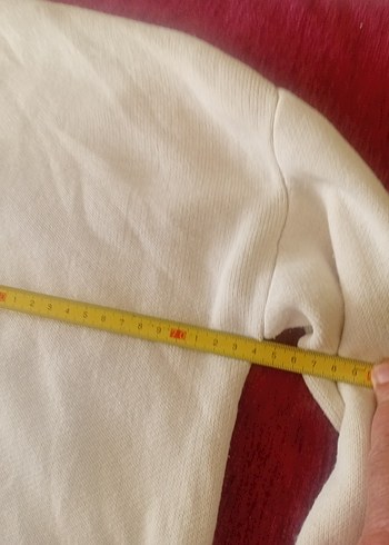 Bisiklet yaka,bol dökümlü yün kazak.Kullanılmadı. - Görsel 7