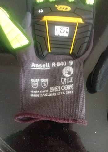 Sarı Biker Tarzı Baskılı Erkek Eldiveni - Görsel 9