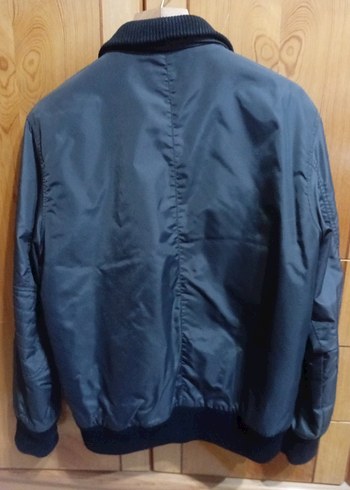 Gri Dayanıklı ve Fonksiyonel Erkek mont Mavi marka L beden - Görsel 5