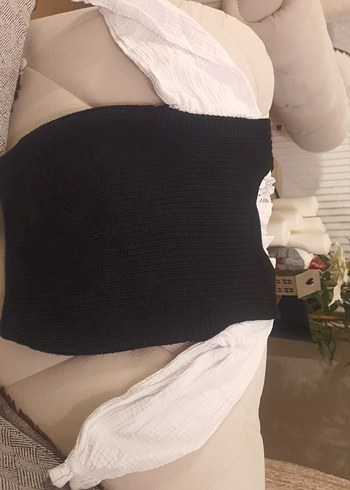 Siyah Kadın Triko Süveter - Görsel 2