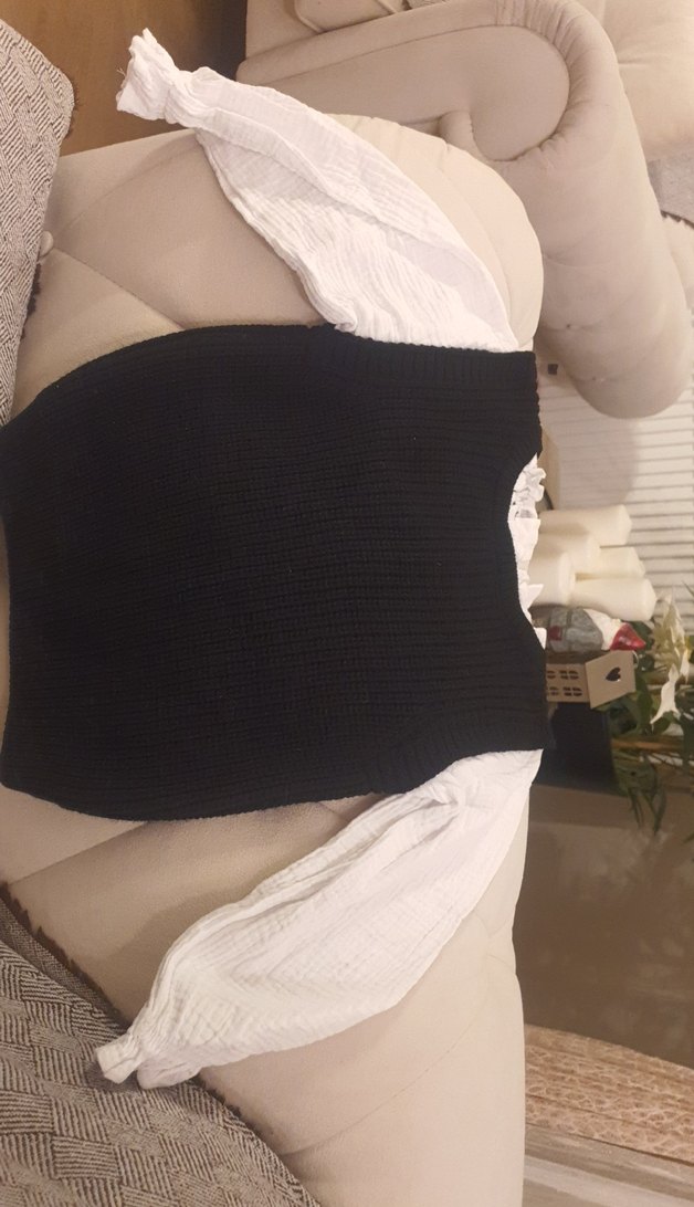 Siyah Kadın Triko Süveter - Görsel 2