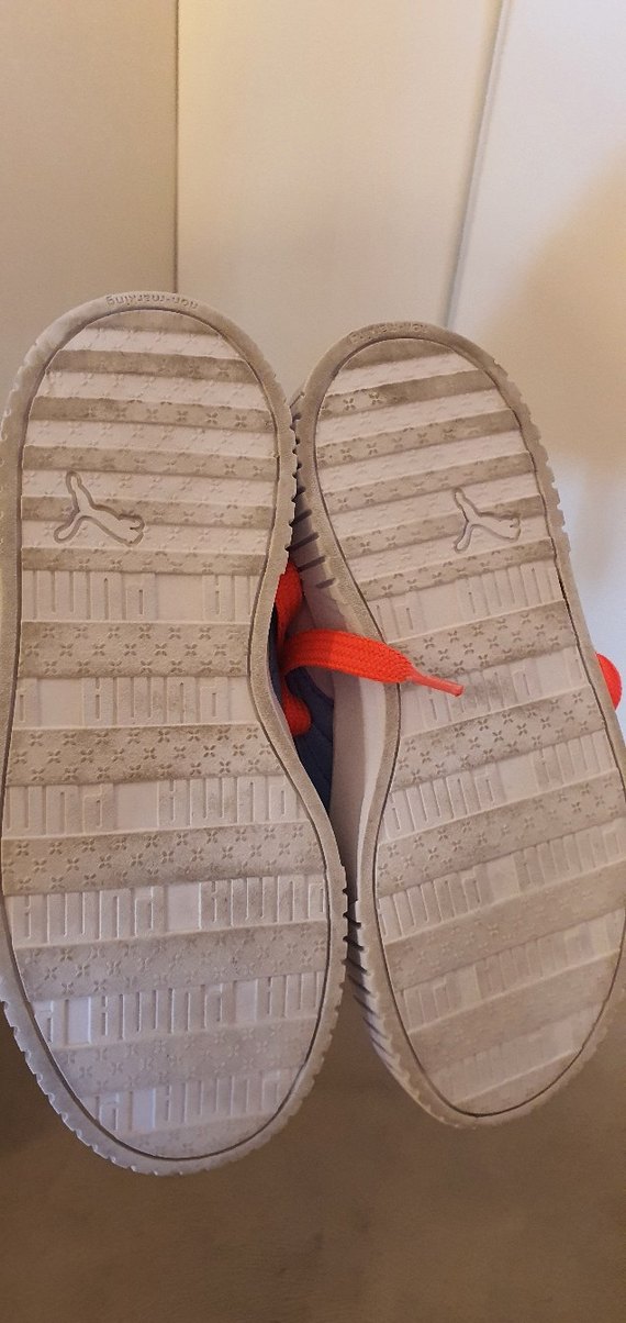 Kız Çocuk Beyaz Renkli Çizgili Spor Ayakkabı puma 32 numara - Görsel 5