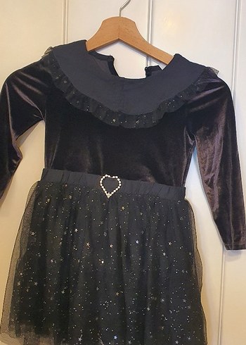 Kız Çocuk Siyah Gotik Fırfırlı Elbise lcw - Görsel 2