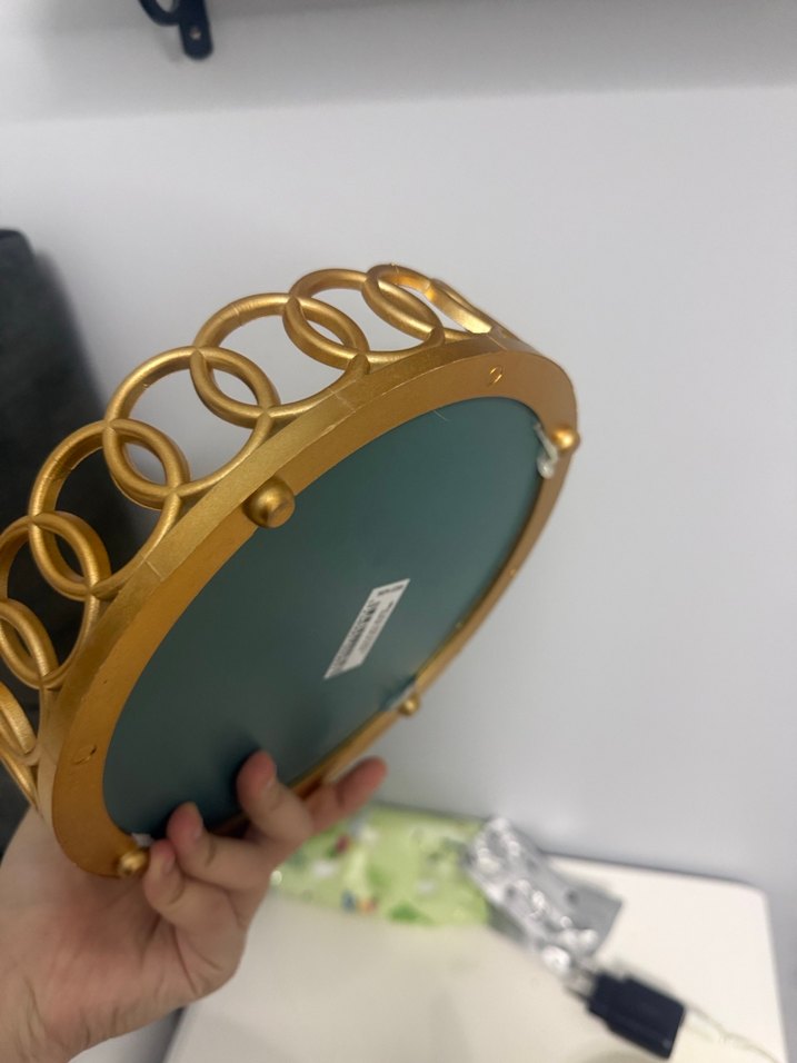 Aynalı gold tepsi - Görsel 3