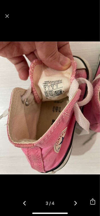 22 Beden Pembe converse