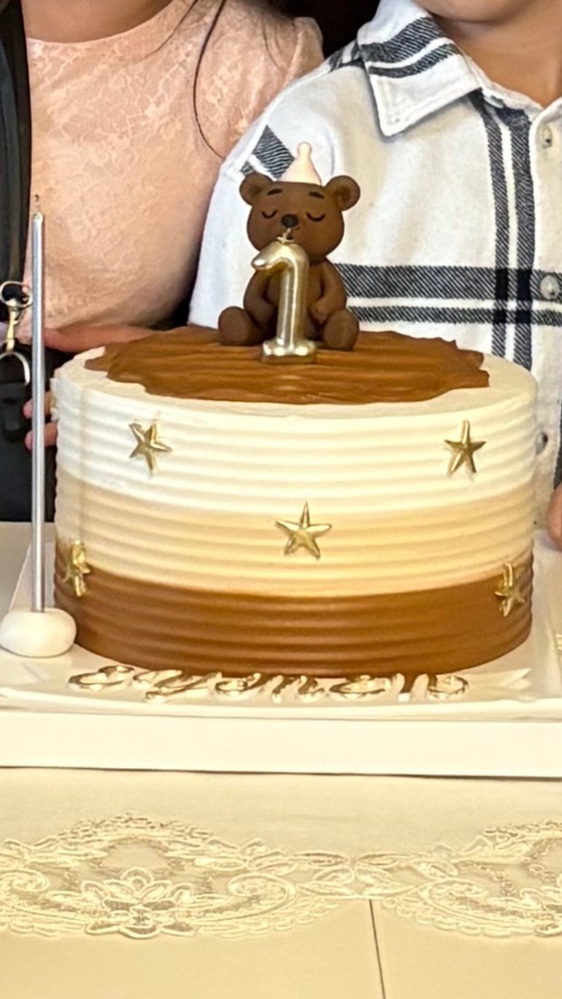 Muma üfleyen Ayıcıklı pasta süsü - Görsel 2