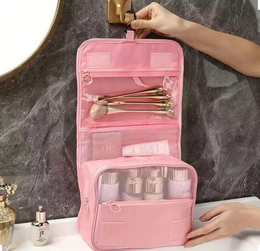 Pembe Seyahat Düzenleyici Çanta - Görsel 2