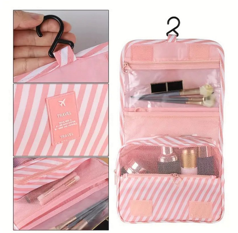 Pembe Seyahat Düzenleyici Çanta - Görsel 3