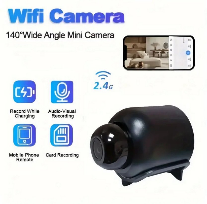 Küçük Siyah WiFi Kamera Güvenlik Kamerası - Görsel 2