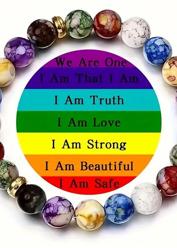 7 farklı element Şifalı Bohem Doğal Taş Bileklik - Görsel 2