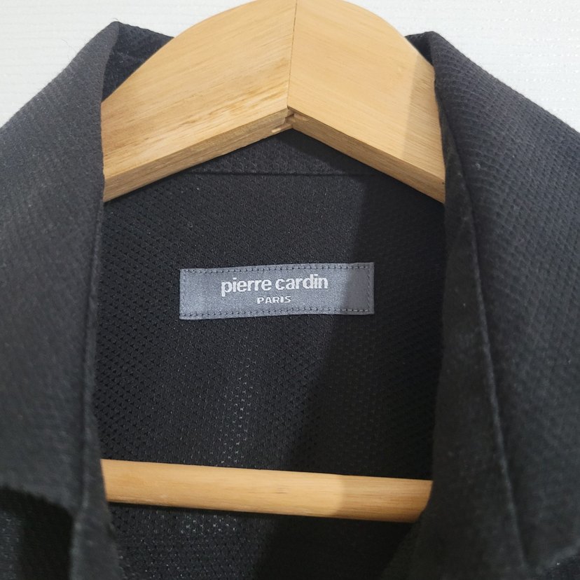 Siyah Erkek Uzun Kollu Gömlek Pierre Cardin orjinal - Görsel 2