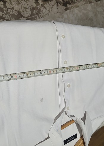 Erkek Beyaz Pamuklu Uzun Kollu Gömlek Pierre cardin - Görsel 5