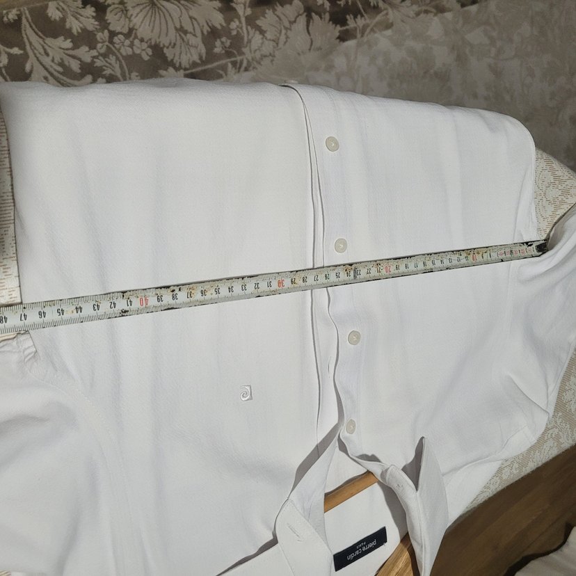 Erkek Beyaz Pamuklu Uzun Kollu Gömlek Pierre cardin - Görsel 5