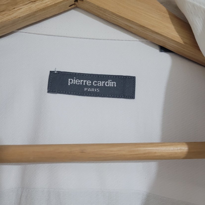 Erkek Beyaz Pamuklu Uzun Kollu Gömlek Pierre cardin - Görsel 2